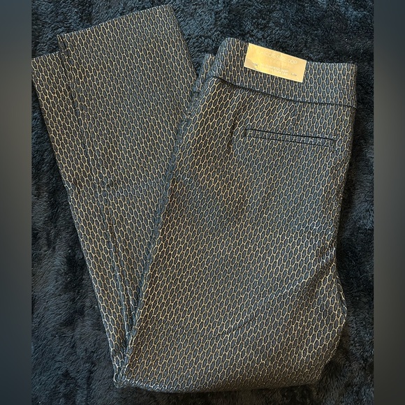 Chico’s So Slimming 360 Brigitte Leg Pants OOP 2 Petite NWT Blue & silver - Picture 2 of 4